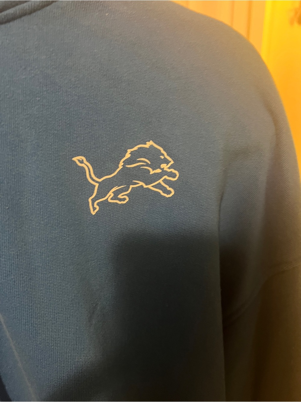 Detroit Lions Women’s Blue One Pride Pullover Hoodie - Picture 3 of 7